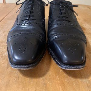 j Fitzpatrick Black Calf Leather Windermere Oxfords Mens Sz 12 E shoes